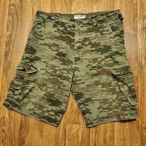 Vintage Camouflage Cargo Shorts Men 34 Steve & Barry's Baggy Skater Y2K